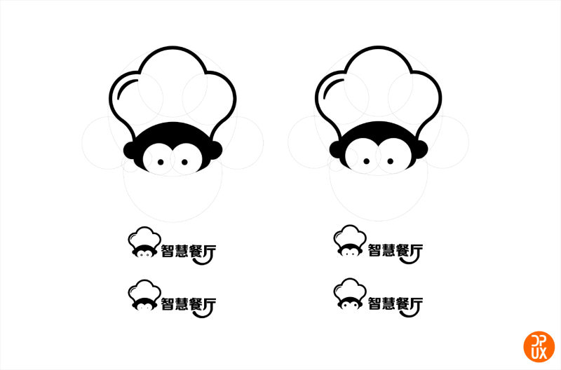 LOGO案例实战！大众点评智慧餐厅Logo设计全过程总结