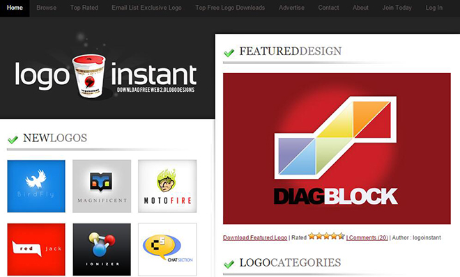 不怕没灵感！9个专业的LOGO设计素材站（附在线制作工具）