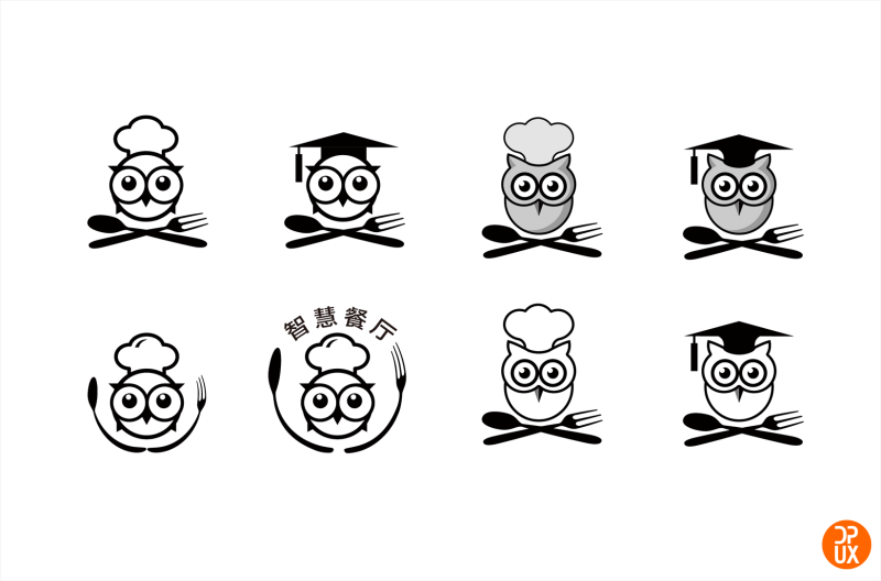 LOGO案例实战！大众点评智慧餐厅Logo设计全过程总结