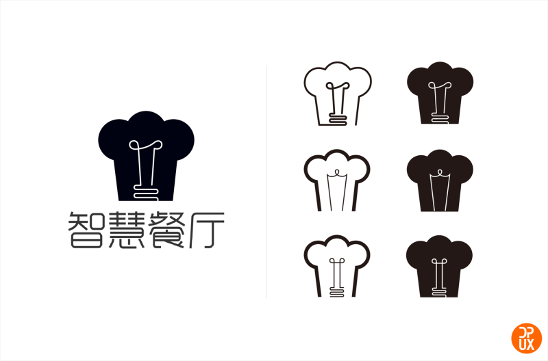 LOGO案例实战！大众点评智慧餐厅Logo设计全过程总结