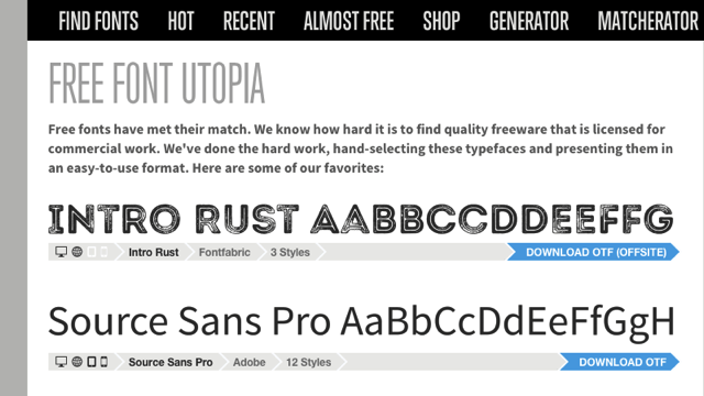 酷站两连发！可商用的矢量LOGO下载+平面最爱的27款免费字体